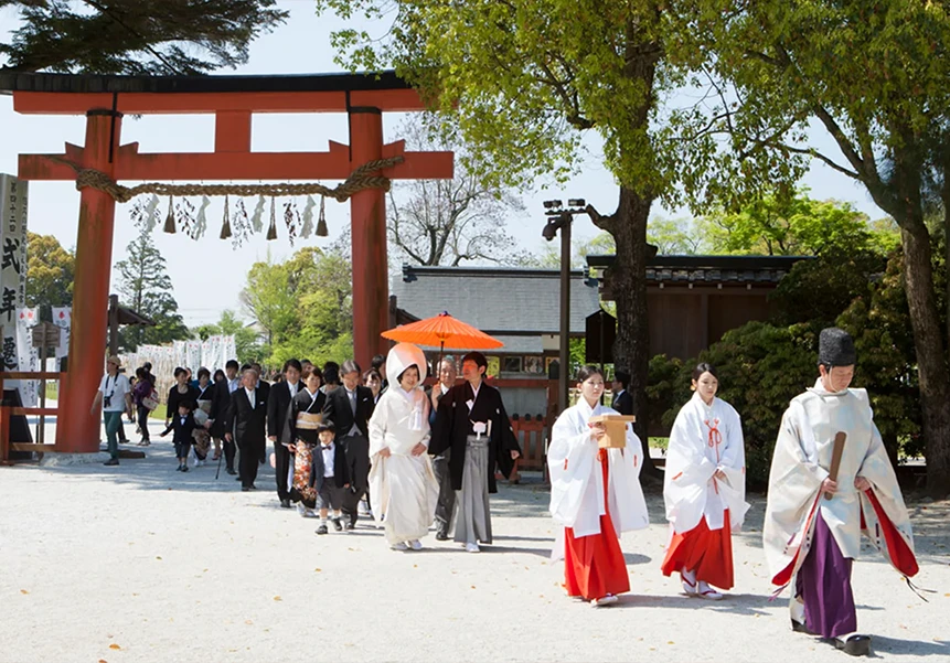 上賀茂神社結婚式・大広間披露宴